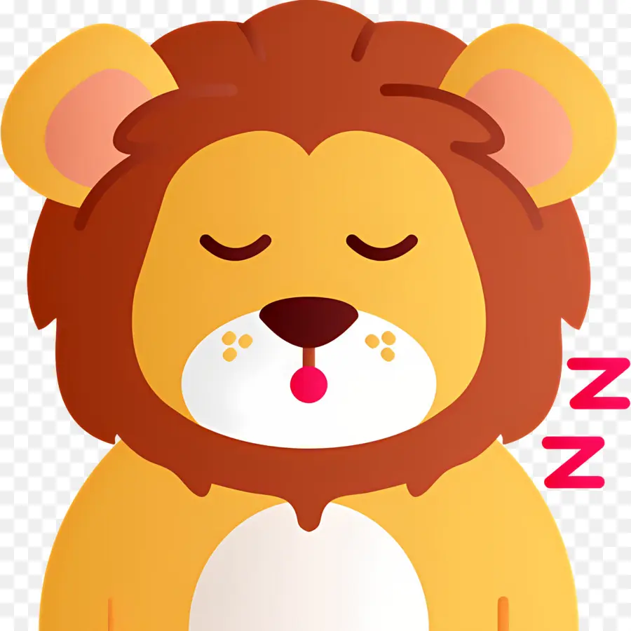 Tidur Zzz，Singa Tidur PNG