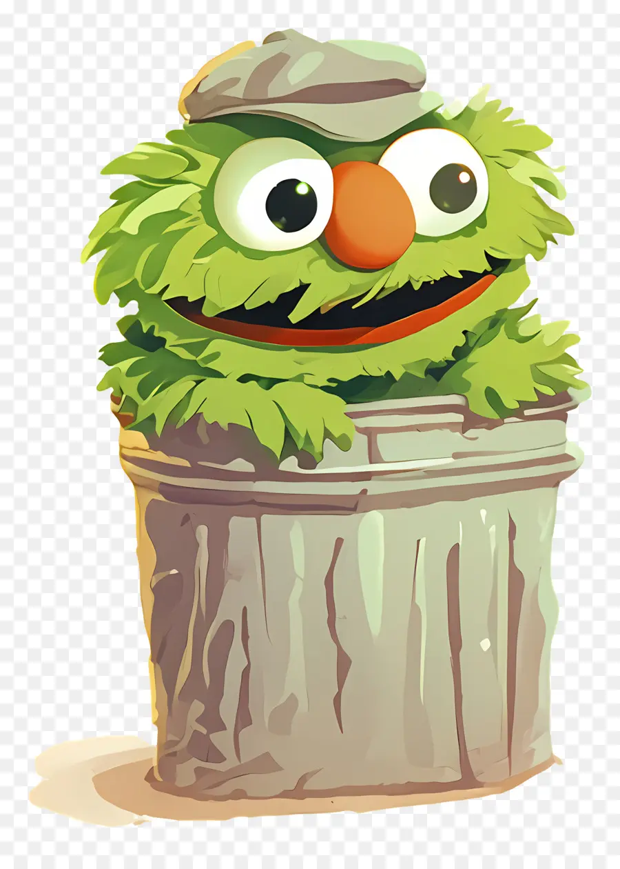 Oscar Si Penggerutu，Monster Tempat Sampah Hijau PNG