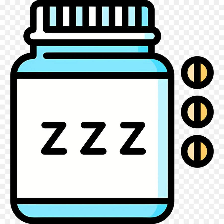 Obat Tidur，Botol Tidur Biru PNG