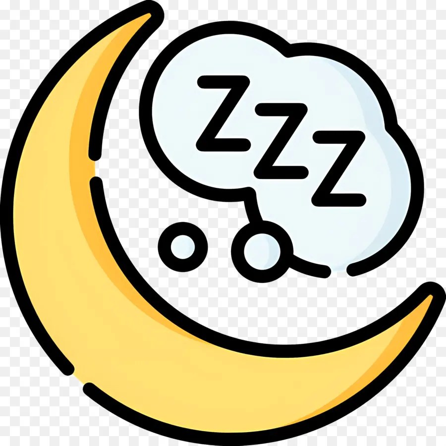 Tidur Zzz，Bulan Dengan Z PNG