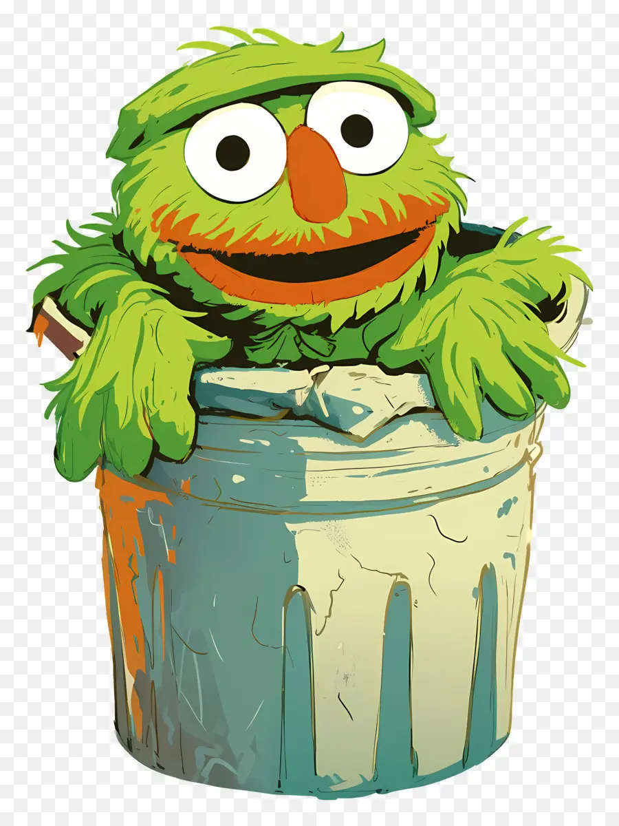 Oscar Si Penggerutu，Monster Tempat Sampah Hijau PNG