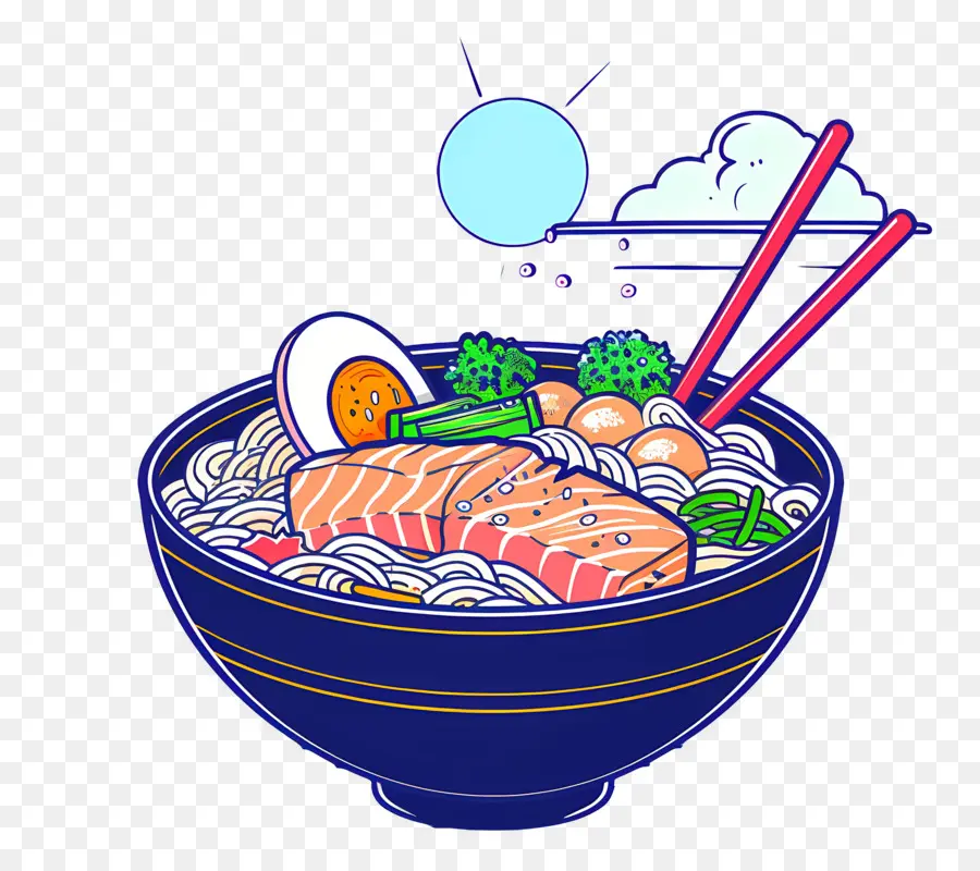 Semangkuk Ramen，Mie PNG