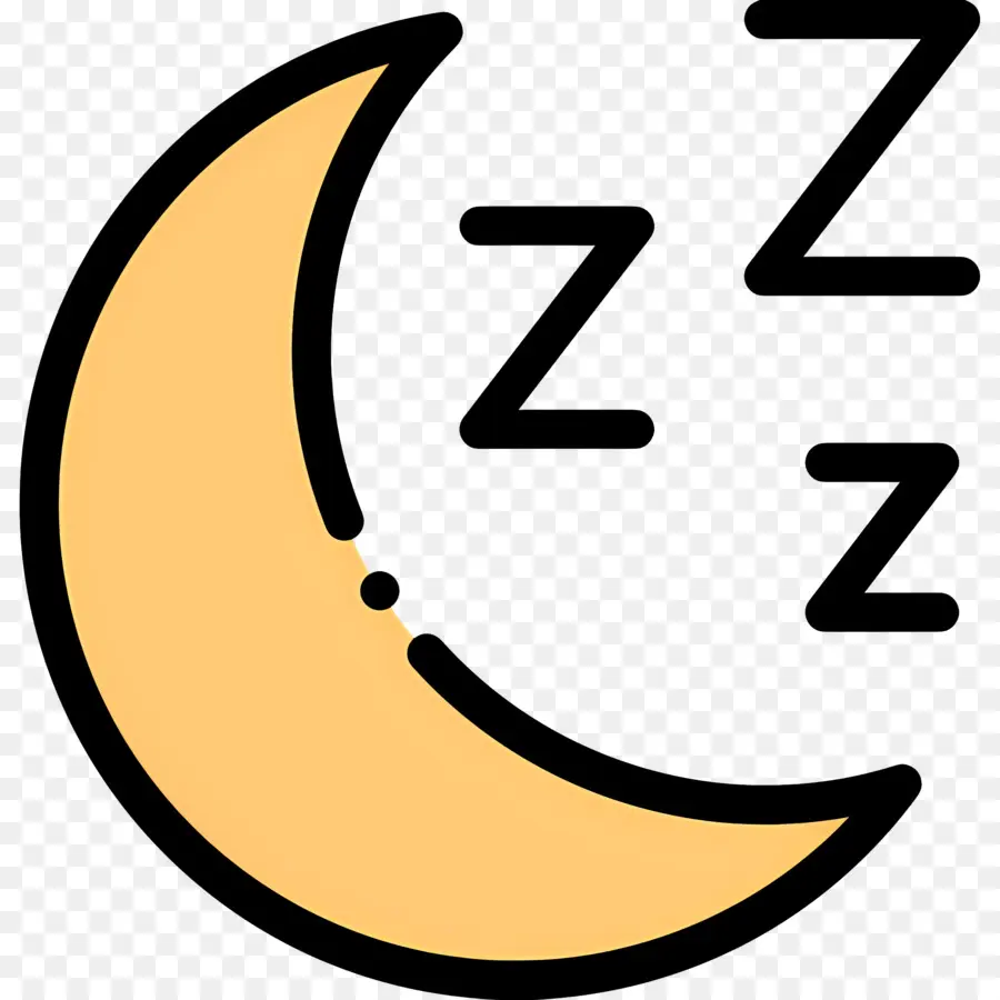 Tidur Zzz，Bulan Dengan Z PNG