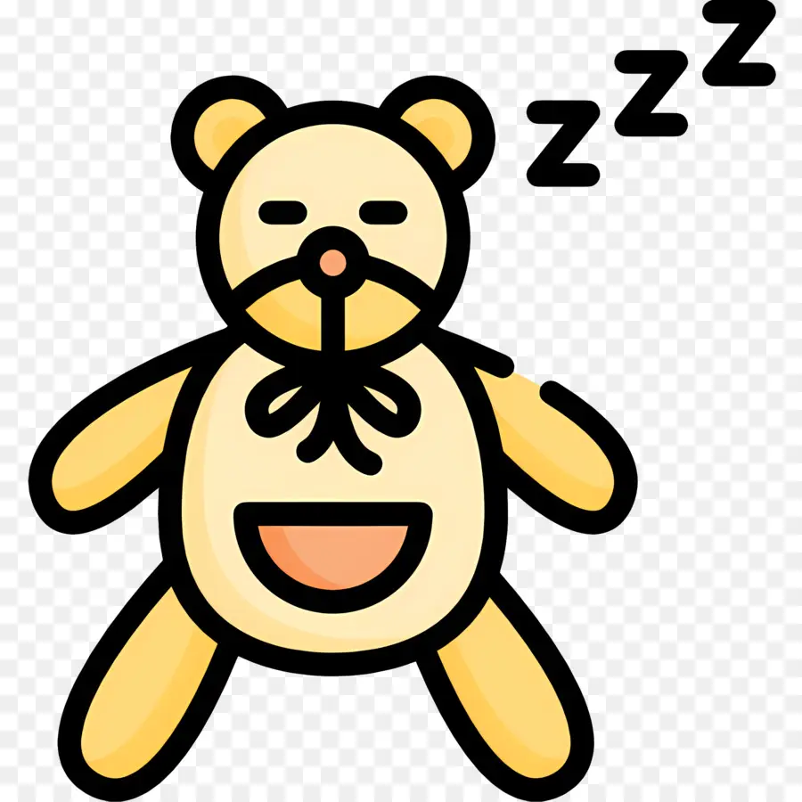 Tidur Zzz，Boneka Beruang Tidur PNG