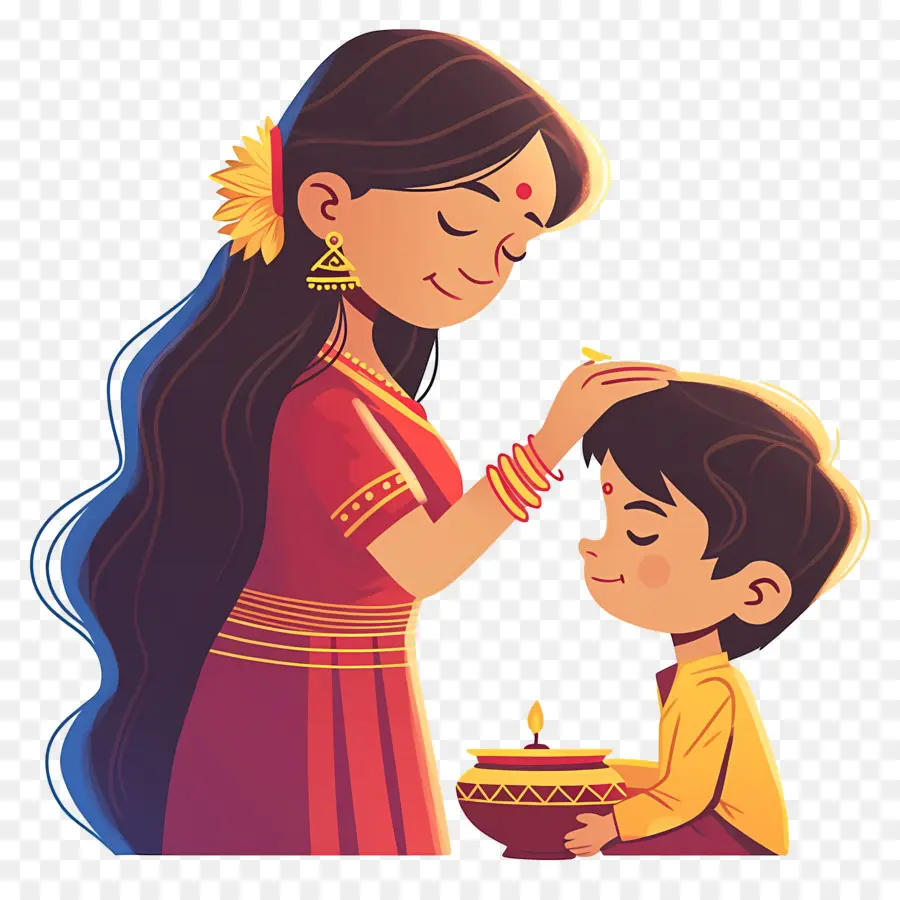 Bhai Dooj，Kakak Dan Kakak PNG