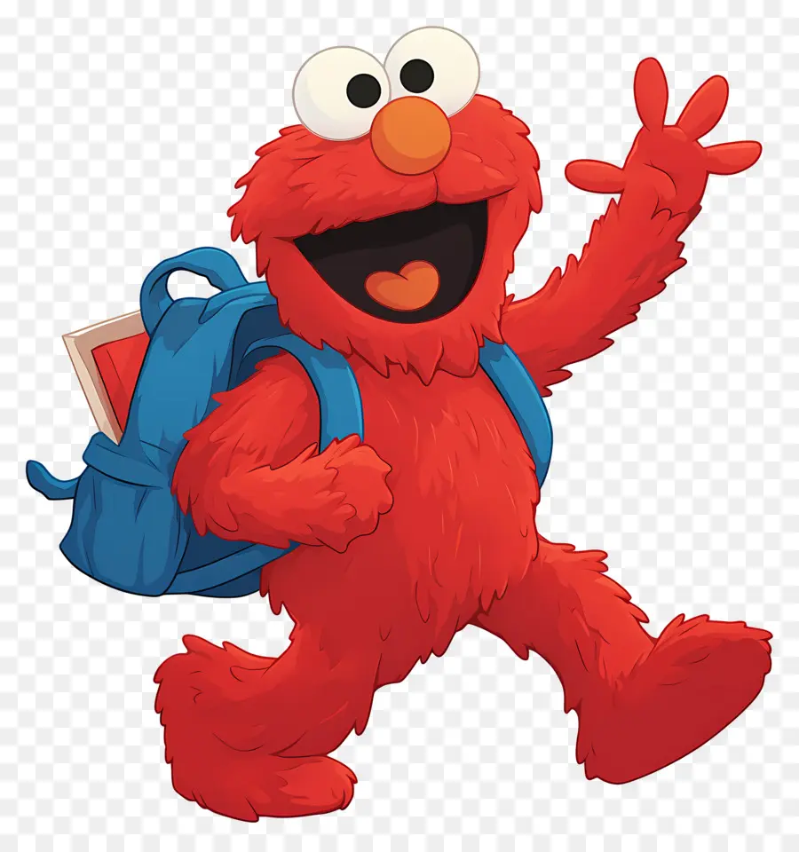 Elmo，Karakter Berbulu Merah PNG