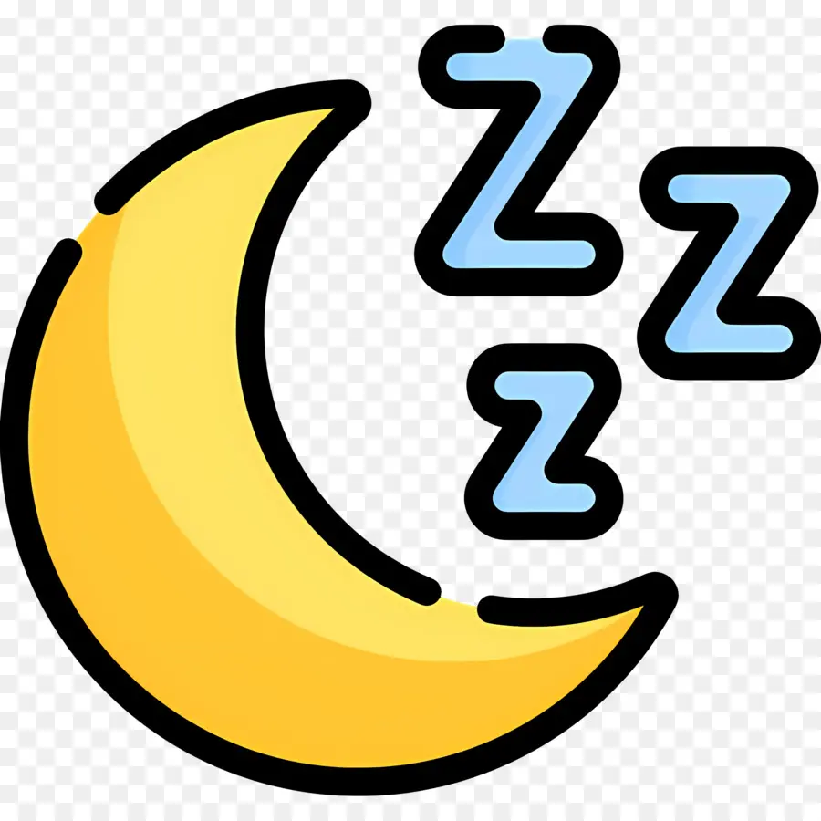 Tidur Zzz，Bulan Dengan Z PNG