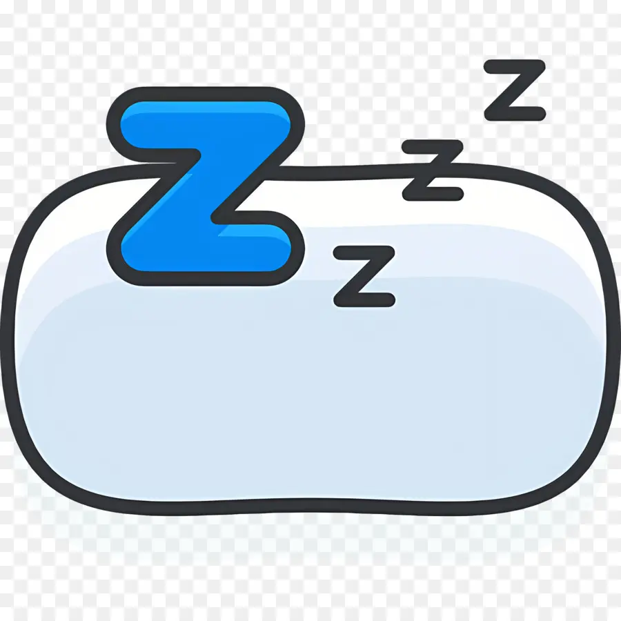 Tidur Zzz，Bantal Dengan Zs PNG