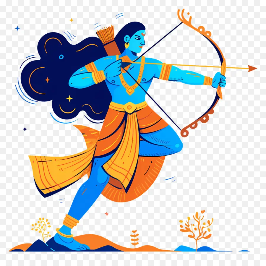 Dussehra，Pemanah Biru PNG