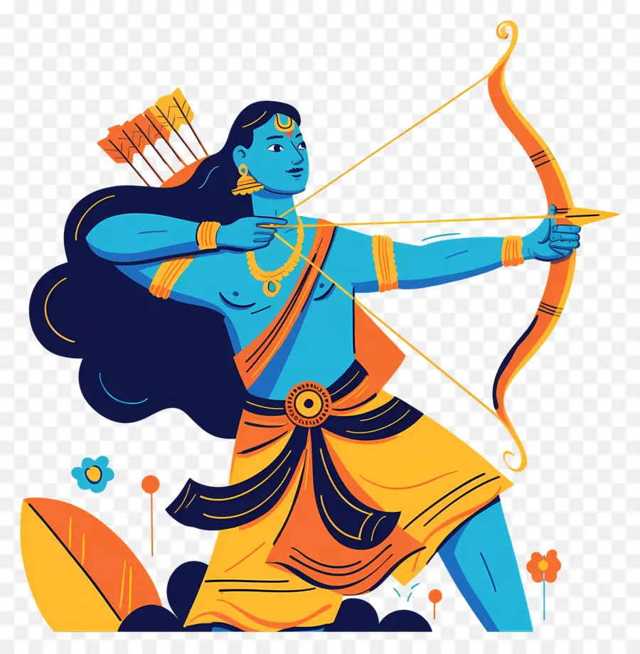 Dussehra，Pemanah Biru PNG