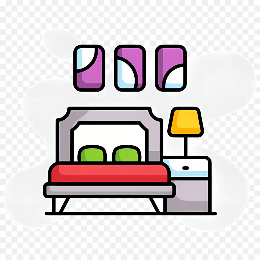 Kamar Tidur，Ilustrasi Kamar Tidur PNG