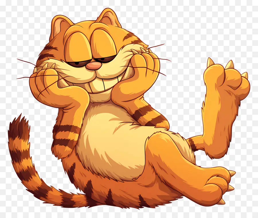 Garfield，Kucing Oranye PNG