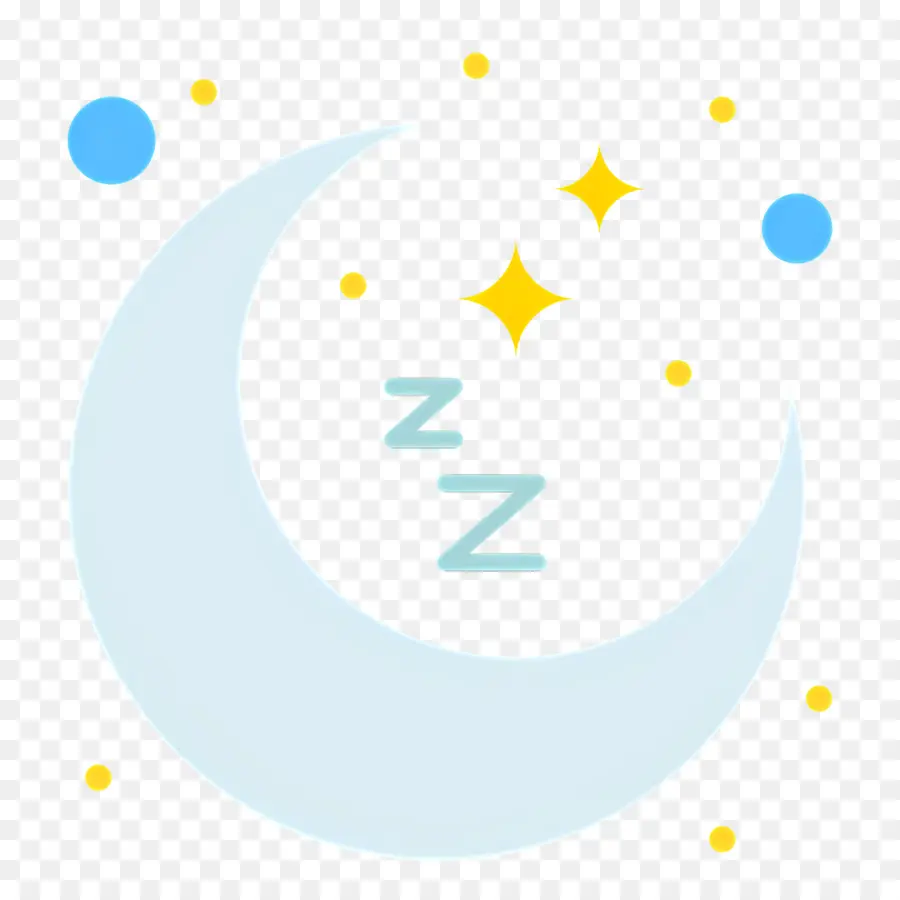 Tidur Zzz，Bulan Dan Bintang PNG