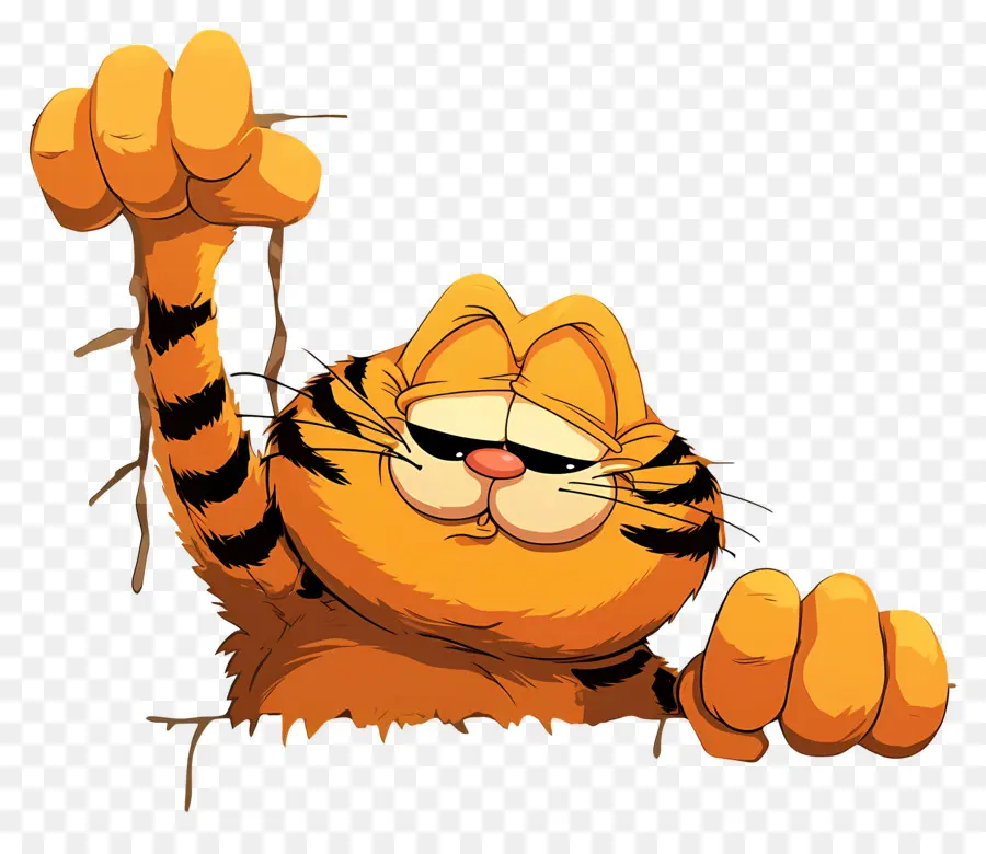 Garfield，Kucing Oranye PNG