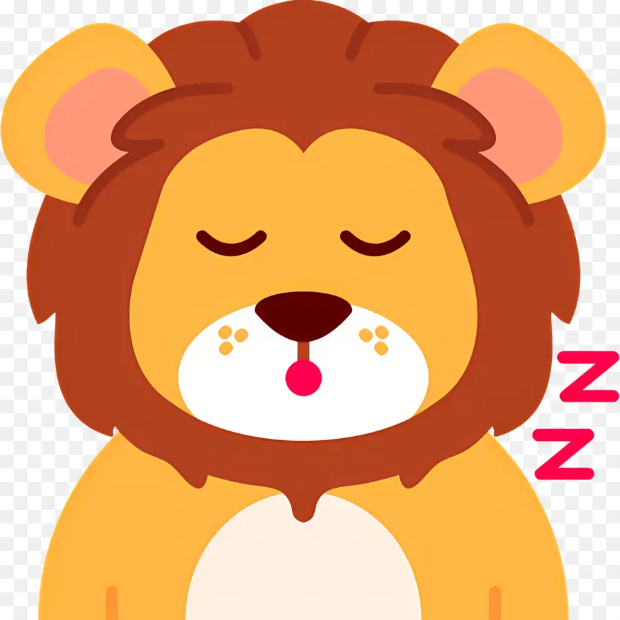 Tidur Zzz，Singa Tidur PNG