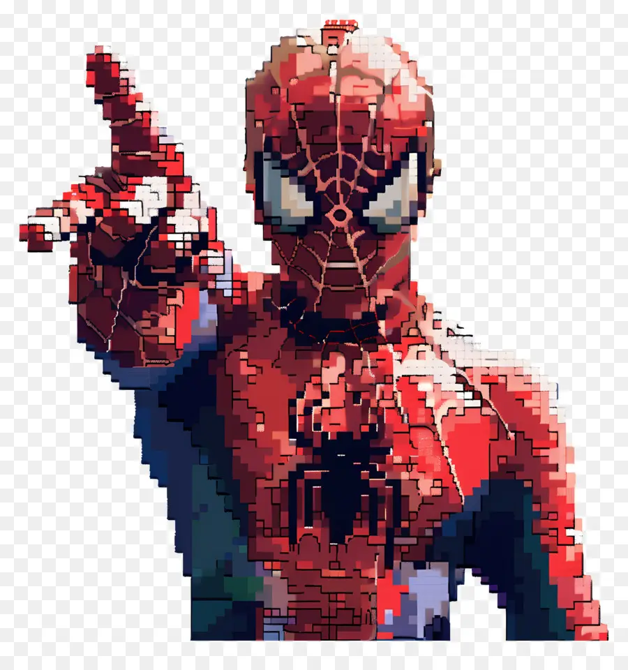 Manusia Laba Laba Piksel，Spider Man Piksel PNG