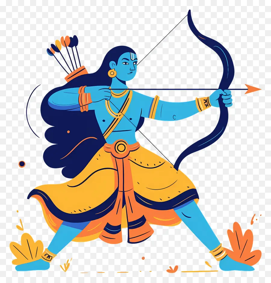 Dussehra，Pemanah Biru PNG