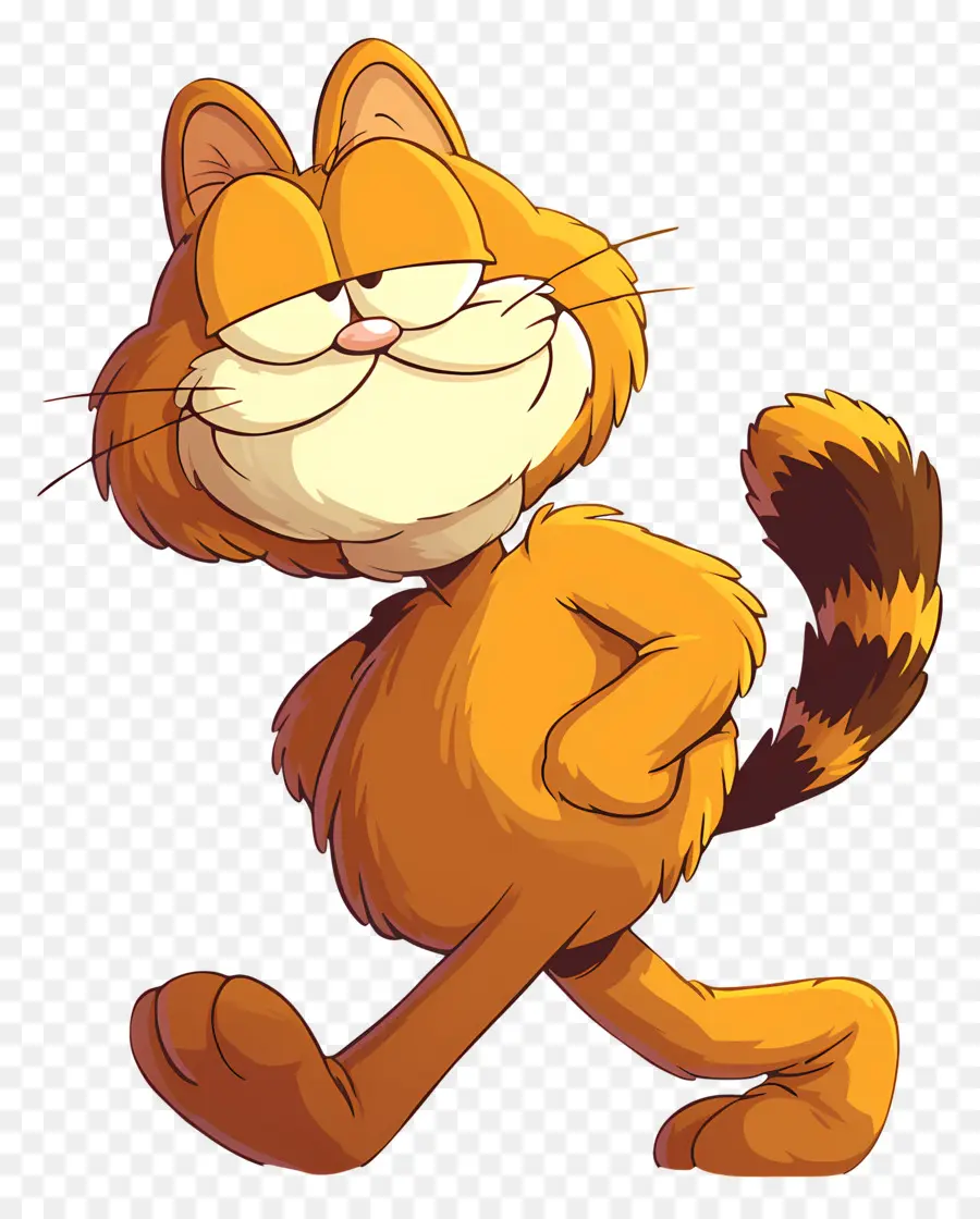 Garfield，Kucing Oranye PNG