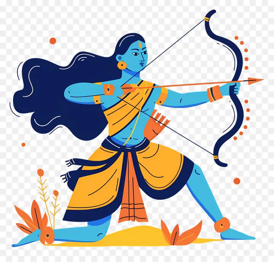 Dussehra，Pemanah Biru PNG