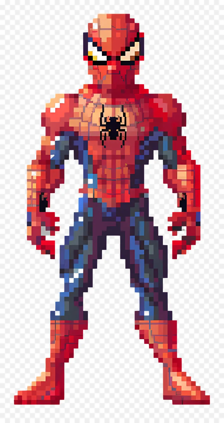 Manusia Laba Laba Piksel，Spider Man Piksel PNG