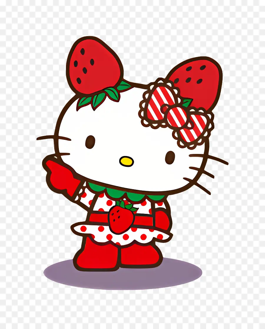 Ichigoman，Stroberi Hello Kitty PNG