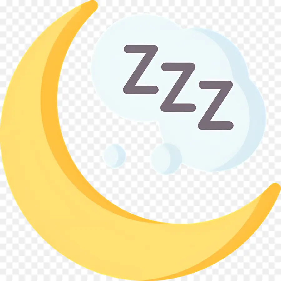 Tidur Zzz，Bulan Dengan Z PNG