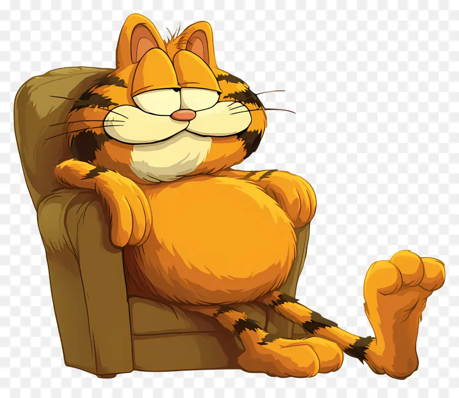 Garfield，Kucing Oranye PNG