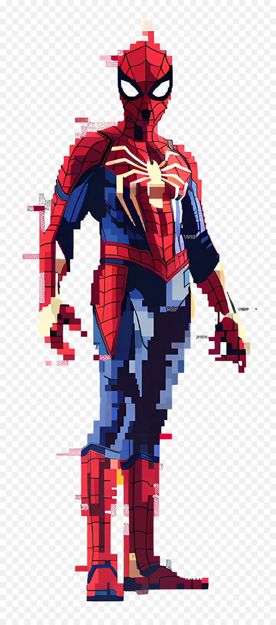 Manusia Laba Laba Piksel，Spider Man Piksel PNG