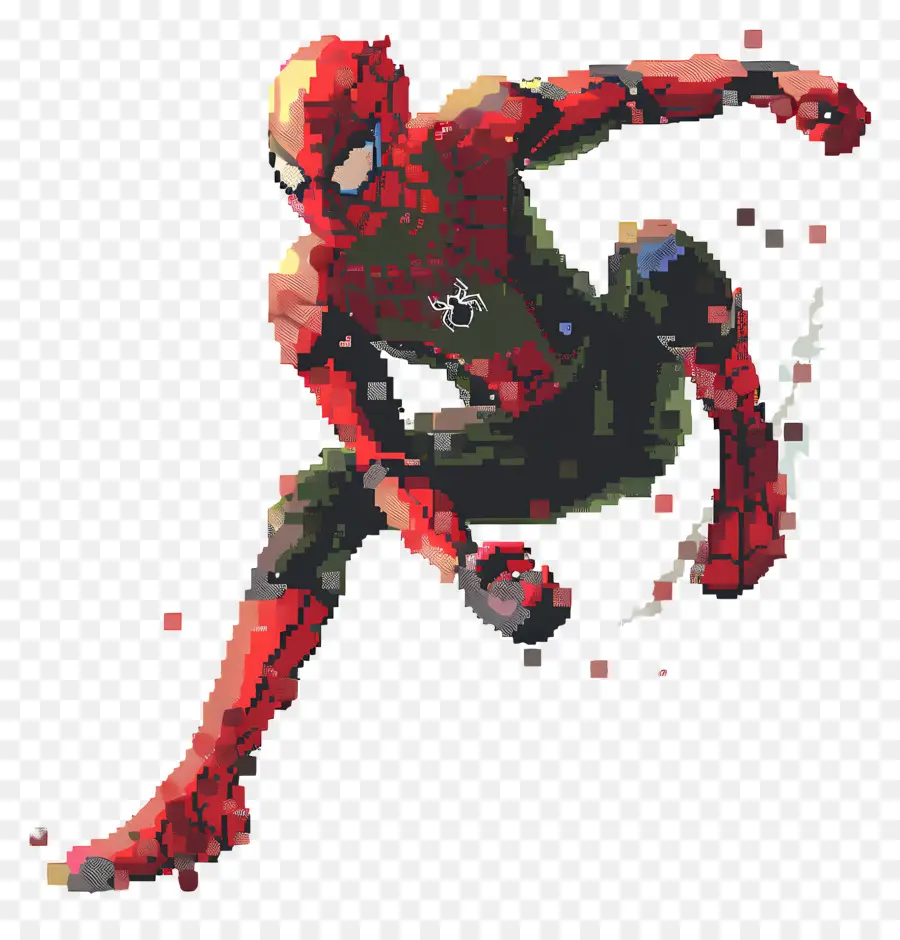 Manusia Laba Laba Piksel，Spider Man Piksel PNG