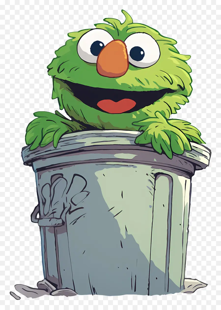 Oscar Si Penggerutu，Monster Tempat Sampah Hijau PNG