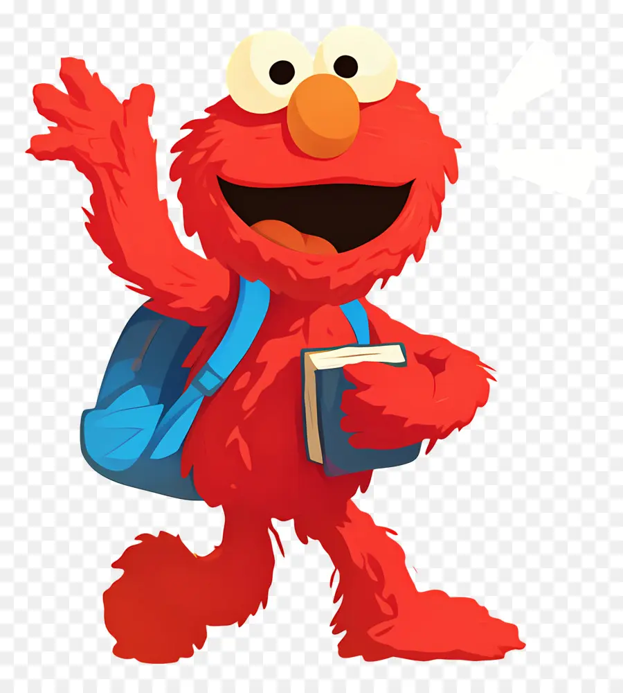 Elmo，Karakter Berbulu Merah PNG