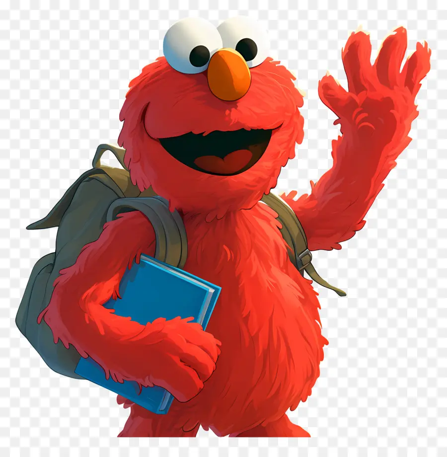 Elmo，Karakter Berbulu Merah PNG