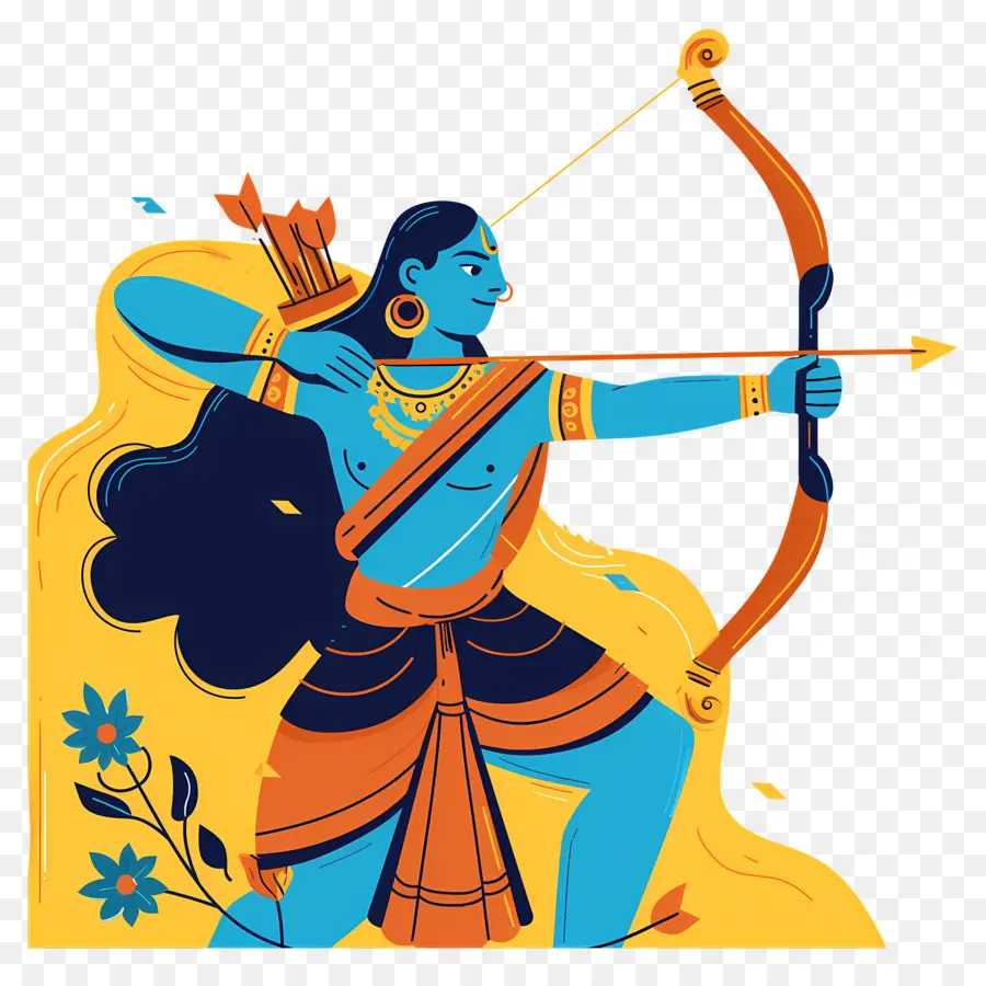 Dussehra，Pemanah Biru PNG