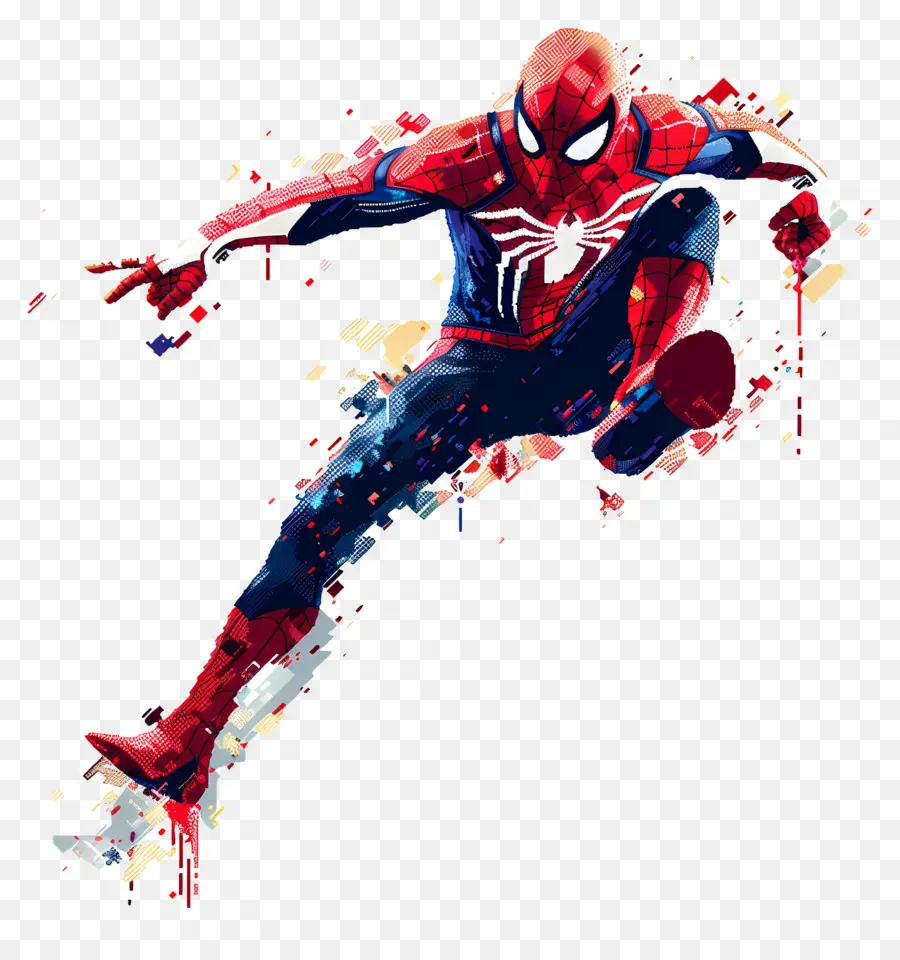 Manusia Laba Laba Piksel，Spider Man Piksel PNG