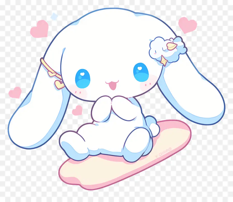 Cinnamoroll Yang Lucu，Kelinci Putih PNG