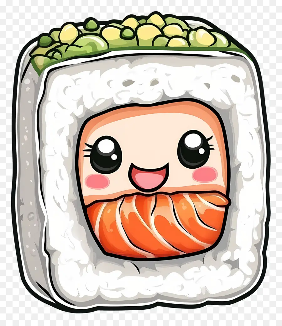 Sushi Yang Lucu，Gulungan Sushi Yang Lucu PNG