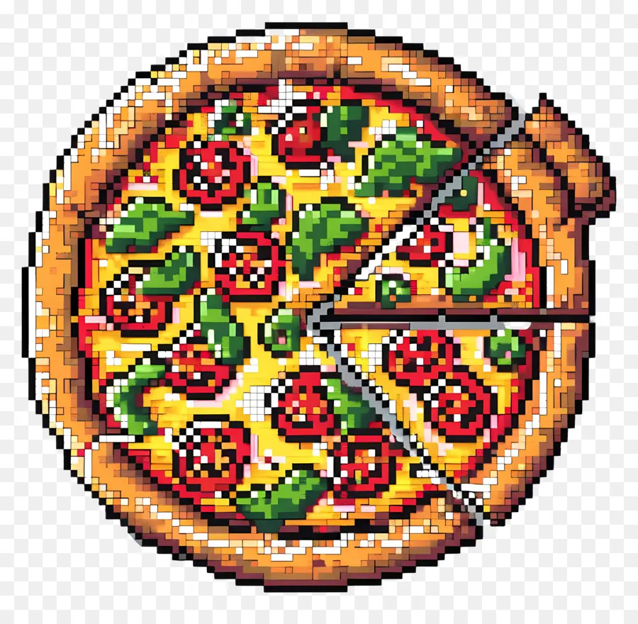 Pizza Piksel，Pizza PNG