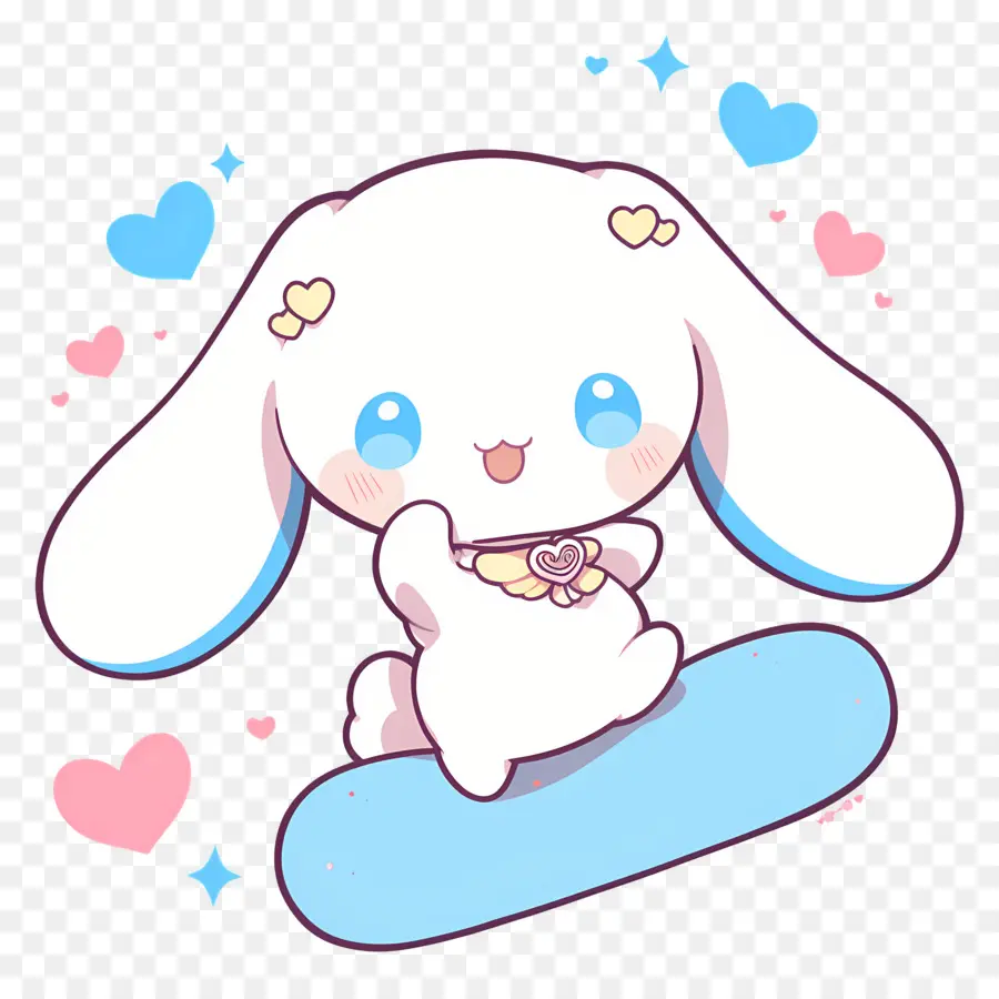 Cinnamoroll Yang Lucu，Kelinci Putih PNG