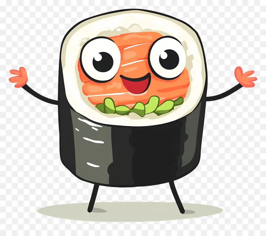 Sushi Yang Lucu，Gulungan Sushi Yang Lucu PNG