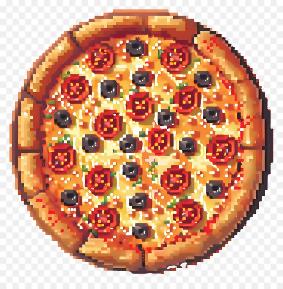 Pizza Piksel，Pizza PNG