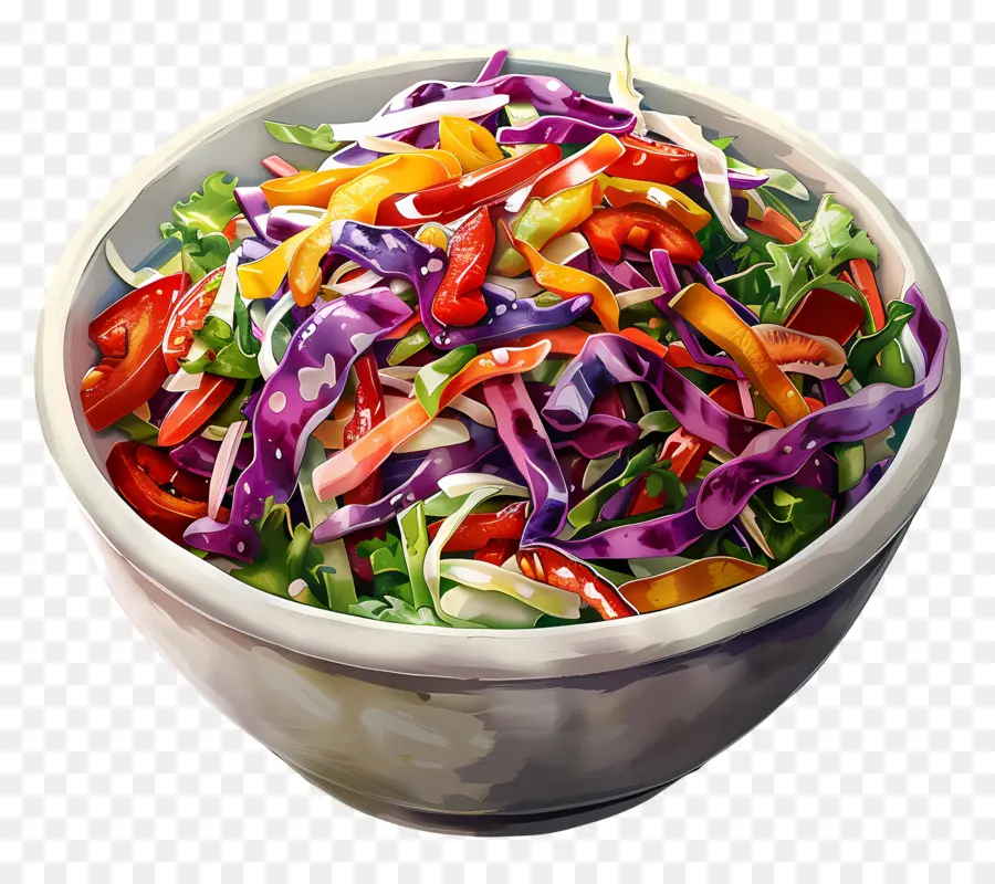 Salad Selada Kol，Semangkuk Salad PNG