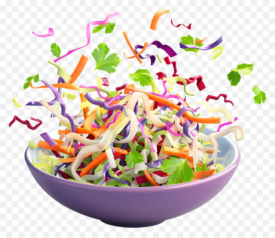 Salad Selada Kol，Salad Yang Dilempar PNG