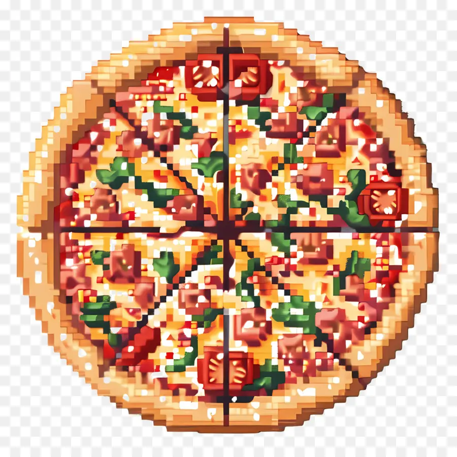 Pizza Piksel，Pizza PNG