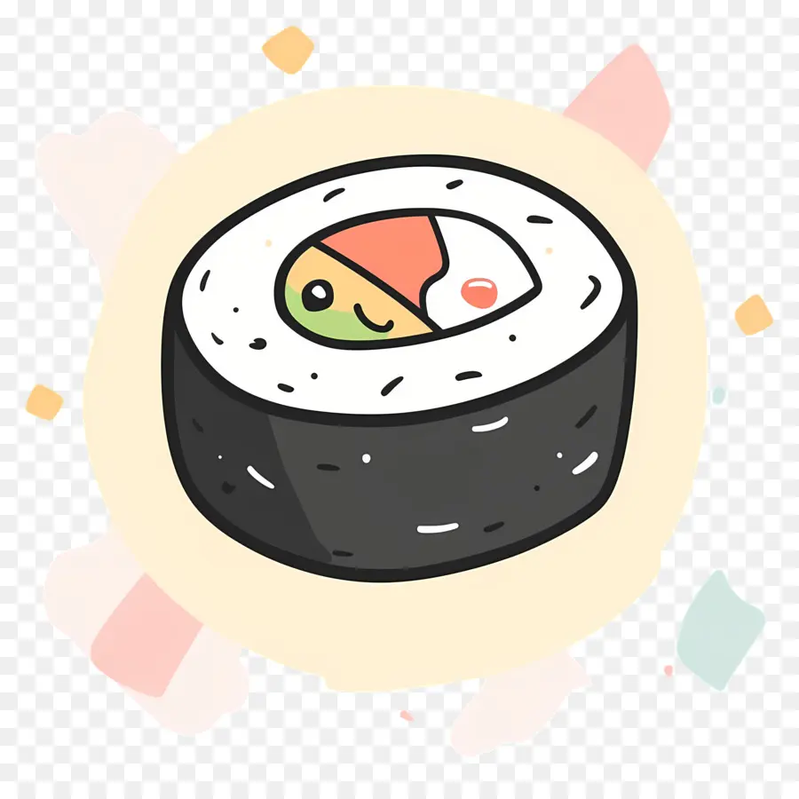 Sushi Yang Lucu，Gulungan Sushi Yang Lucu PNG