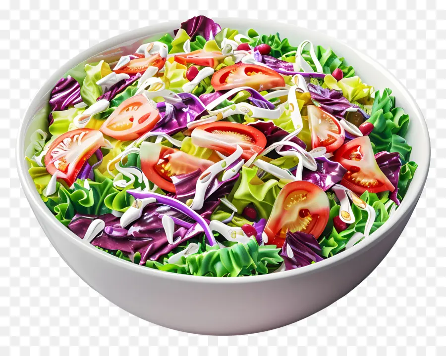 Salad Selada Kol，Semangkuk Salad PNG