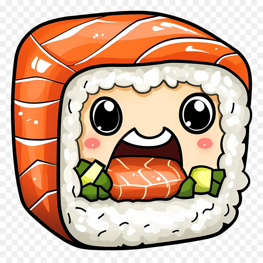 Sushi Yang Lucu，Gulungan Sushi Yang Lucu PNG