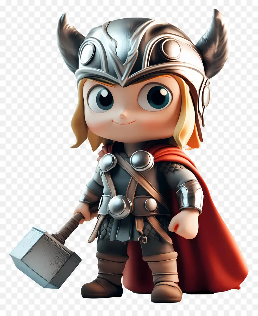 Thor，Prajurit Chibi PNG