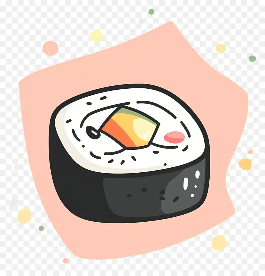 Sushi Yang Lucu，Gulungan Sushi Yang Lucu PNG