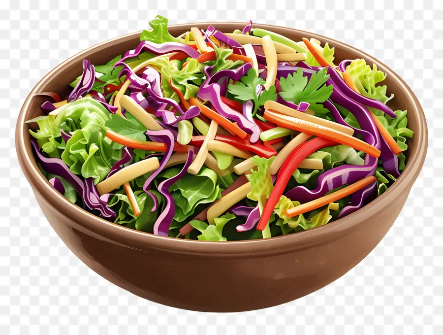 Salad Selada Kol，Semangkuk Salad PNG