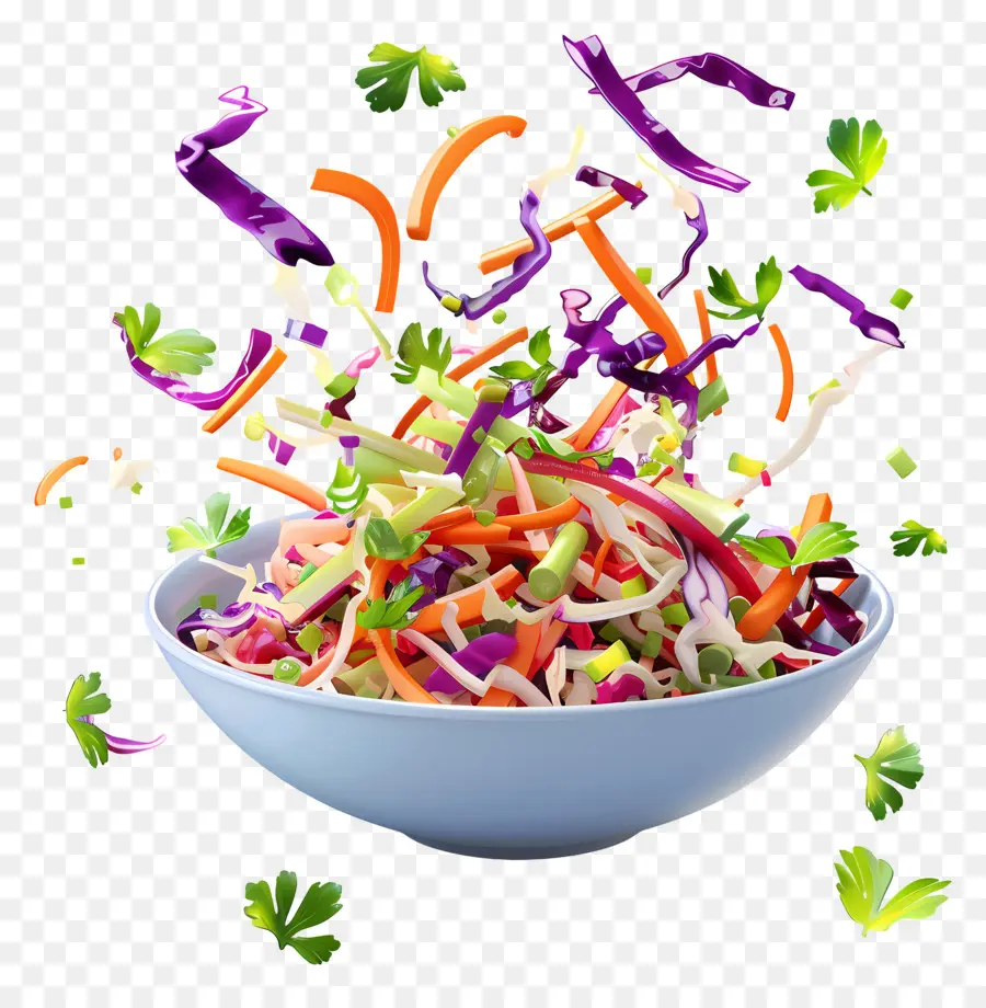 Salad Selada Kol，Salad Yang Dilempar PNG